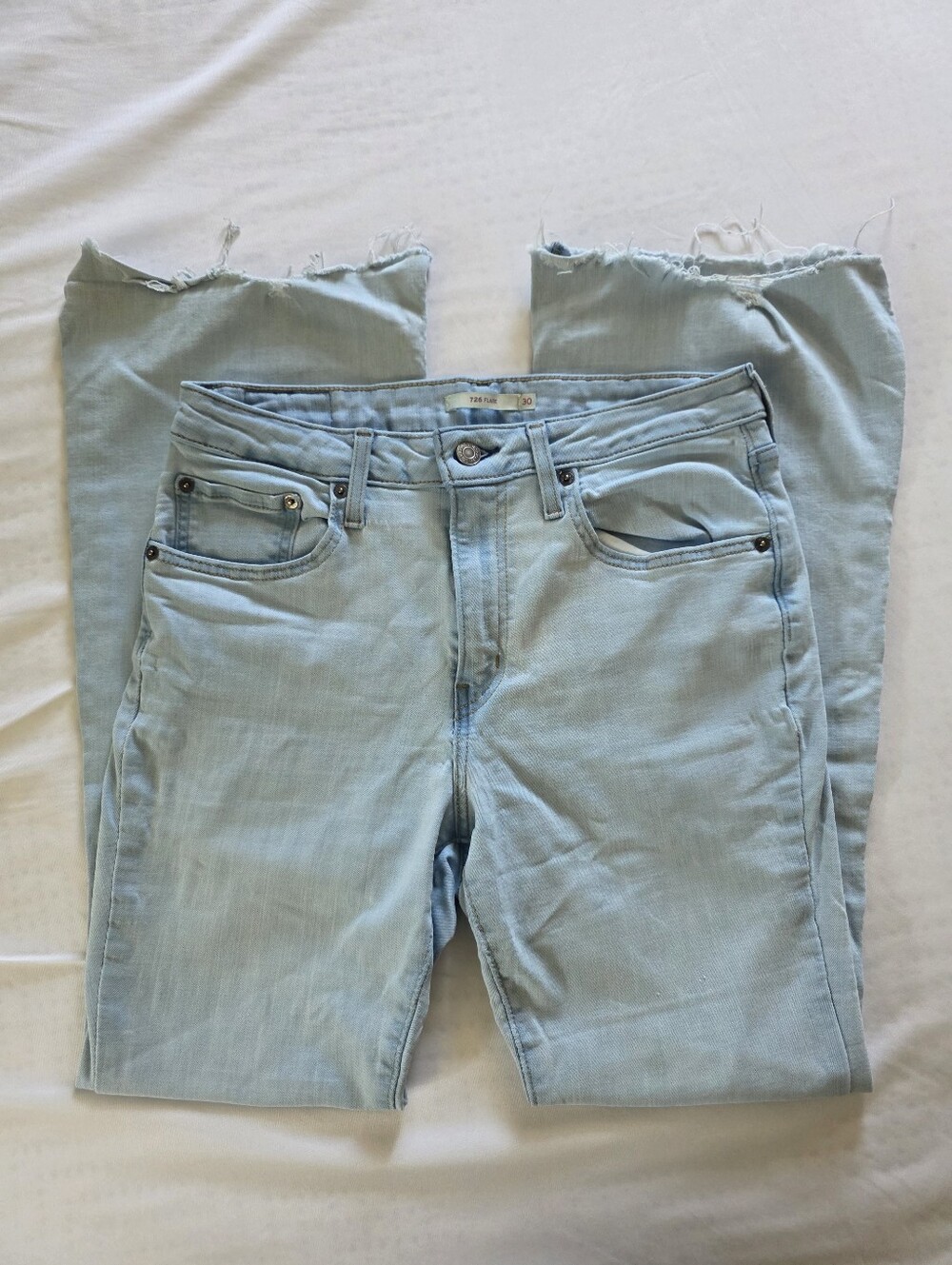 Levi's 726 Light Wash Flare Jeans Size 30